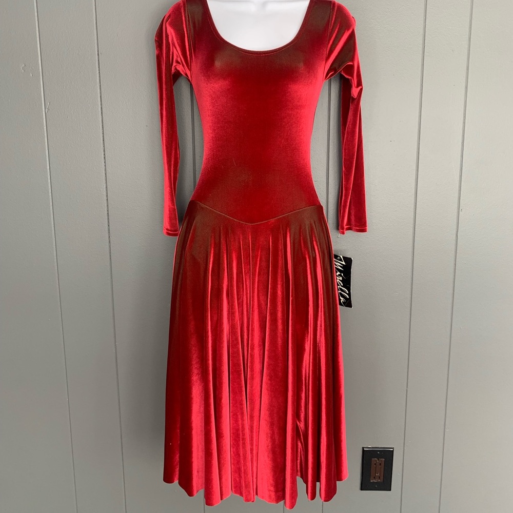 Beautiful Red and Green Dress!